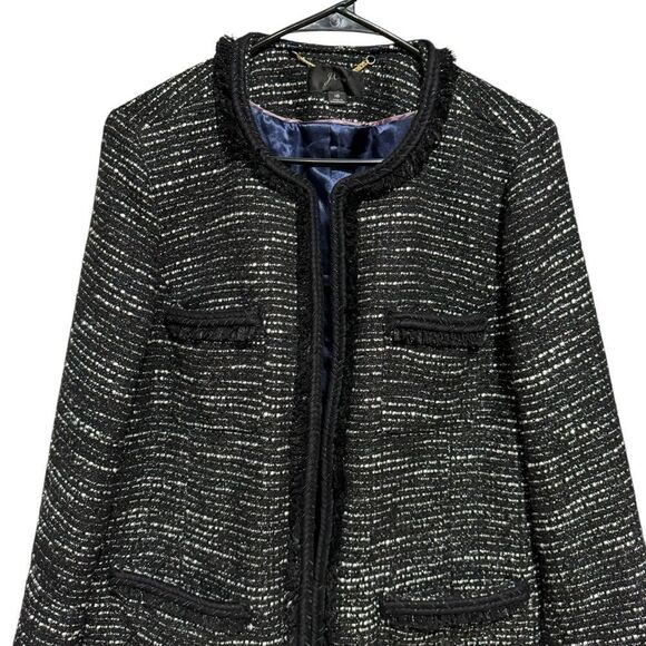 J.Crew Tweed Lurex Lady Coat with Braided Trim - Metallic - Picture 6 of 12
